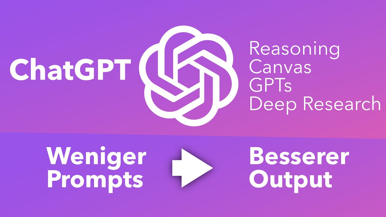 Mit ChatGPT bessere Ergebnisse generieren (Tutorial 2025)