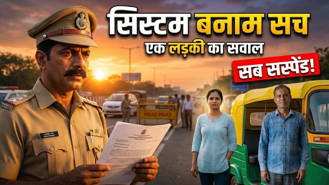 एक आम लड़की ने सड़क पर रोकी पुलिस की गुंडागर्दी | सच्चाई के आगे सिस्टम भी झुका