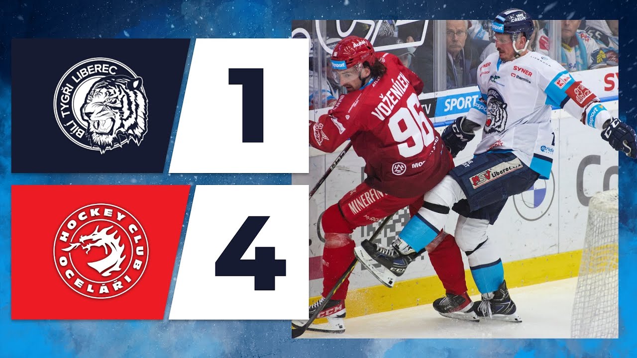 SESTŘIH | B&iacute;l&iacute; Tygři - Ocel&aacute;ři Třinec 1:4