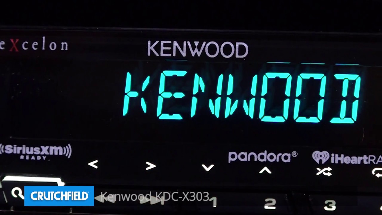 Kenwood Excelon KDC-X303 Display and Controls Demo | Crutchfield Video