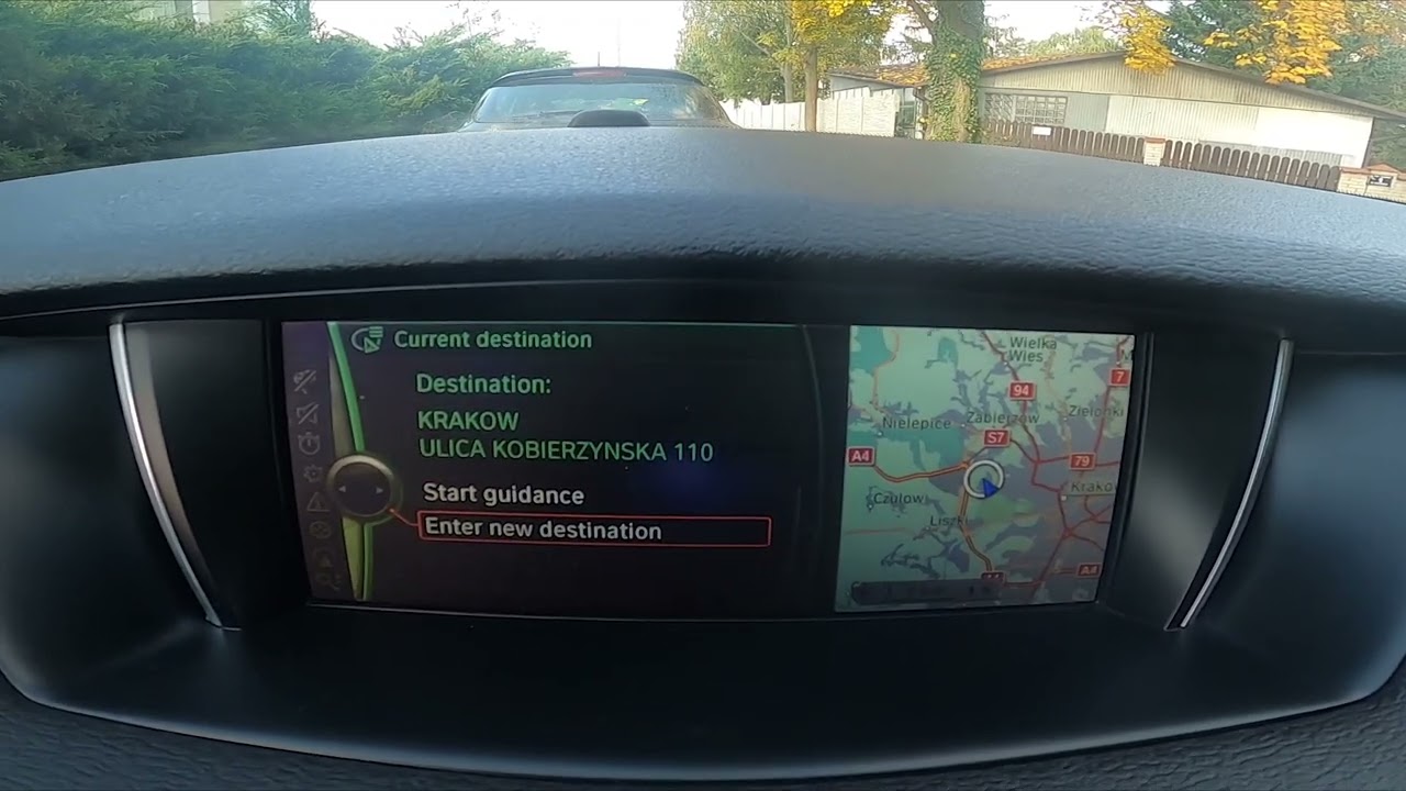 How to Set Destination in Map in BMW X1 F48 ( 2015 &ndash; now ) - Start Route in Navigation