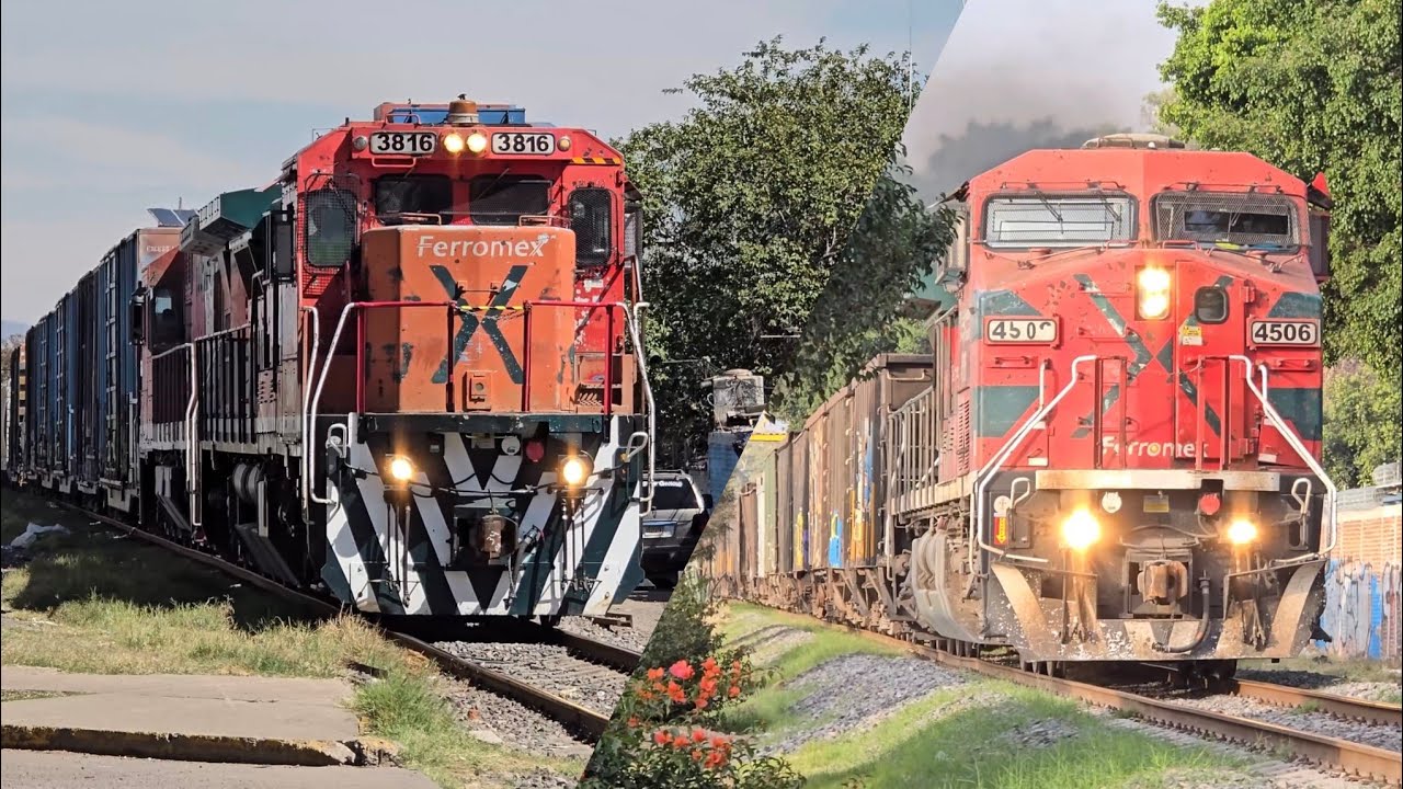 FERROMEX: INCREÍBLES TRENES LOCALES Y DIRECTOS LLEGANDO Y SALIENDO DE IRAPUATO!