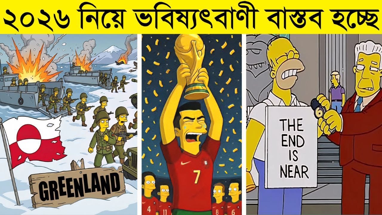 সিমসনের ভয়ানক ভবিষ্যদ্বাণী ২০২৬: যা ইতিমধ্যে ঘটছে || Simpsons prediction 2026