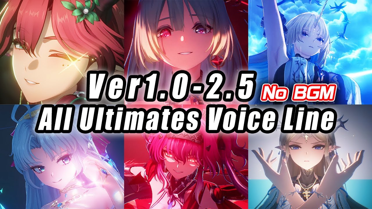 [No BGM - EN DUB] All 37 Character Ultimate Voice Lines/Wuthering Waves