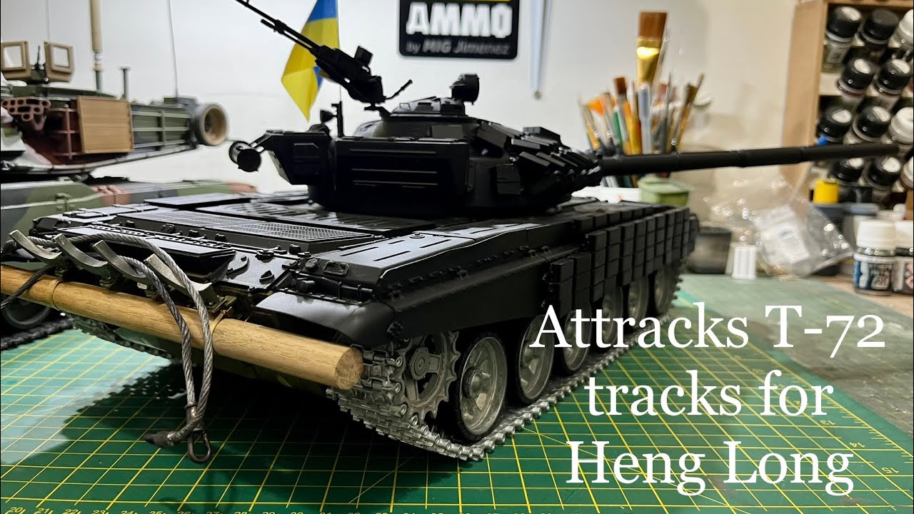 NEW HENG LONG T-72 Family UPGRADE ATTRACKS  tracks & drive sprockets Ukraine T-72AV build #unboxing