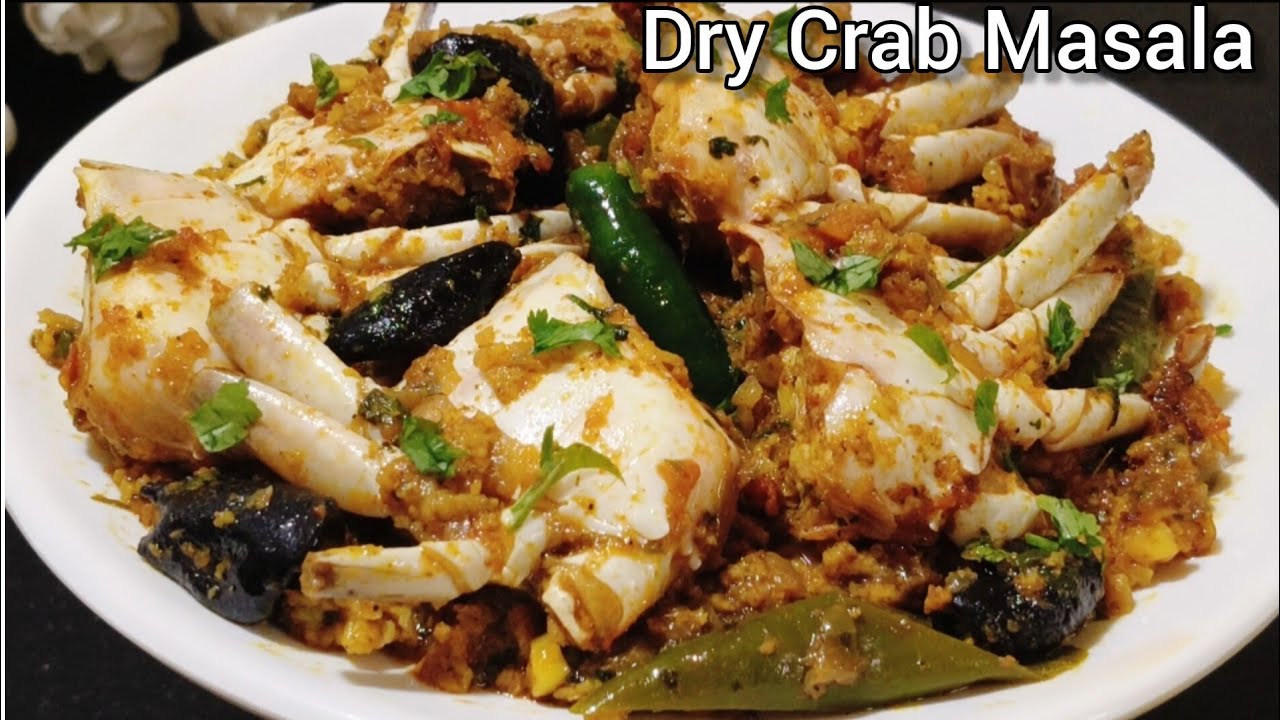 Goan Dry Crab Masala Recipe| How To Make Authentic Crab Masala Recipe | Simple Goan Seafood Recipe  