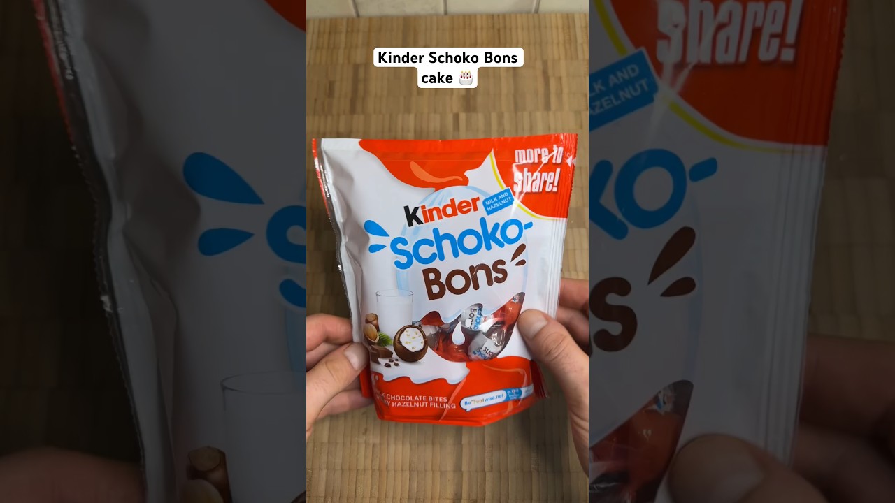 Kinder Schoko Bons bowl cake 🎂 ! 🤩🎉