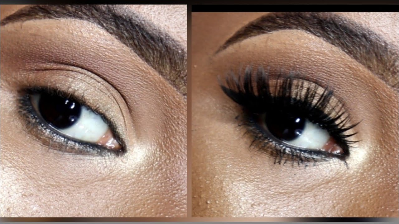 HOW TO APPLY FALSE LASHES ON EXTREMELY CURLY LASHES | SARAH KYOLA
