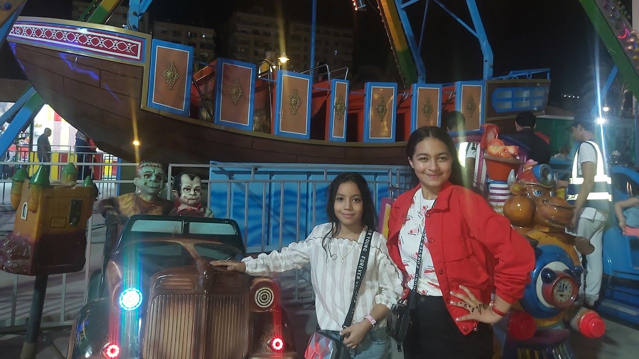 جيداء وجودى فى بيت الرعب😱روحنا الملاهى🎪🎢🎡🎠واتمشينا على النيل🌁ممشى اهل مصر🌉