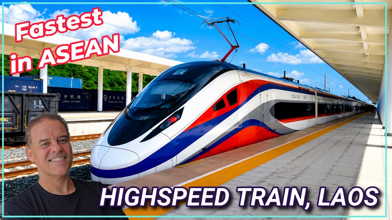 LAOS High Speed Train Luang Prabang to Vientiane 🇱🇦