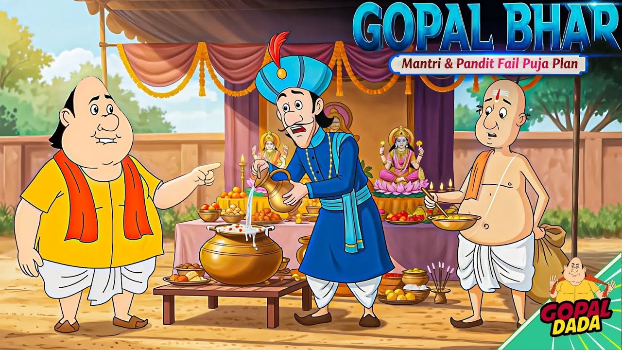 সারস্বতী পুজার ভোগে ষড়যন্ত্র! | Gopal Catches Mantri & Pandit’s Mischief 😱| Saraswati Puja Special