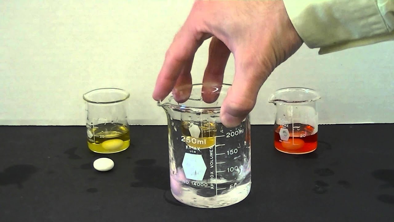 Acid-Base Chemistry Trick with Mentos Candies