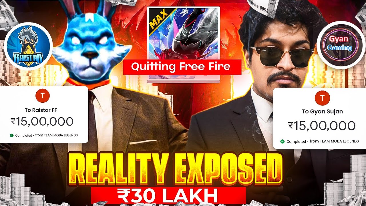 @RaiStar @GyanGaming Reality Exposed 💀| Free Fire Quit Drama gyan gaming & raistar