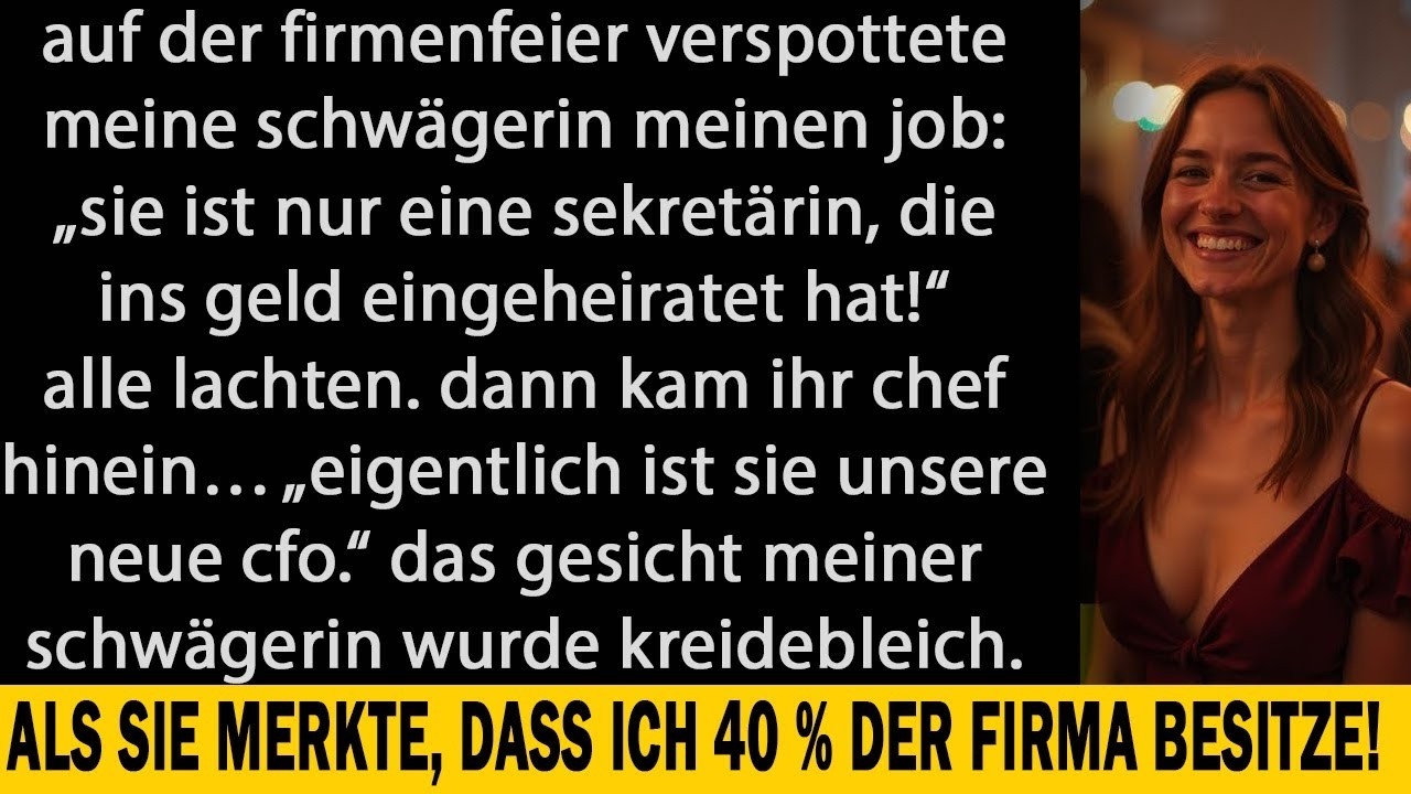 Arme Sekretärin belächelt – bis der Chef meiner Schwägerin mein wahres Vermögen entdeckte!