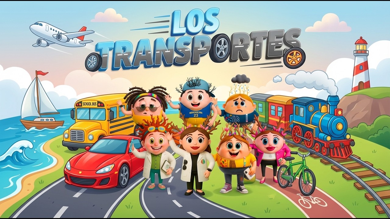 ¡LOS TRANSPORTES! 🚗🚌🚂✈️🚢🚲 | Canción Educativa Infantil | Neurolandy