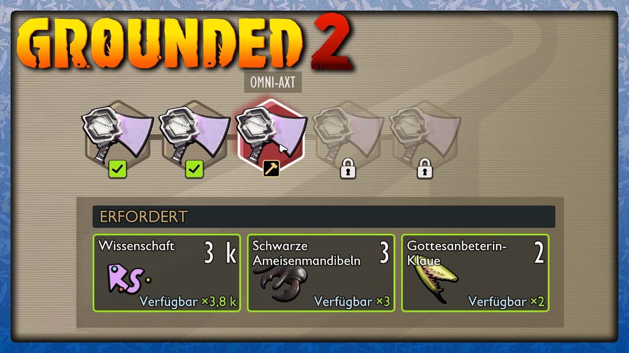 Die Stufe 3 Axt ist freigeschaltet #131 🍁 Grounded 2 Gameplay Deutsch 4K