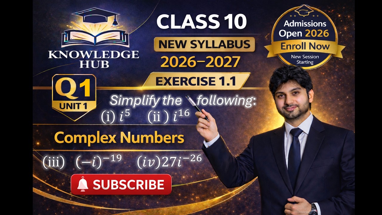 10th Class Math New Book 2026 Exercise 1.1 Question 1
