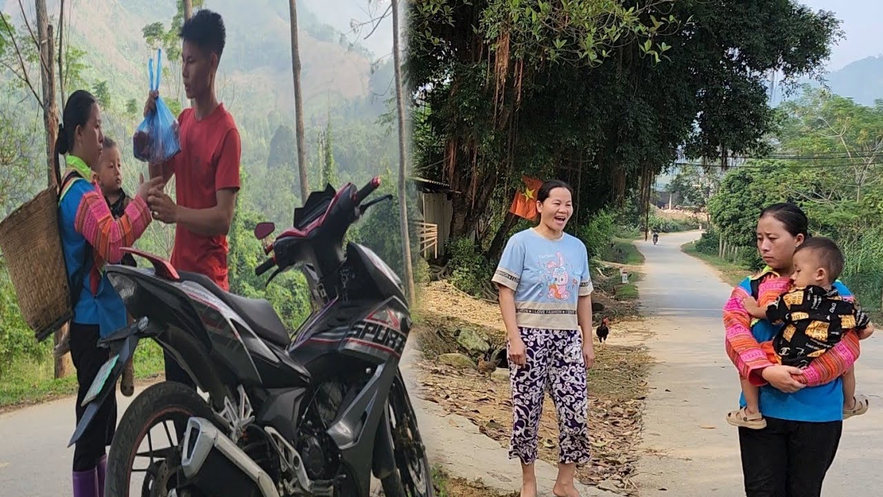 Ly Hong Tuyet and her son were beaten by the guy's mother on the street.