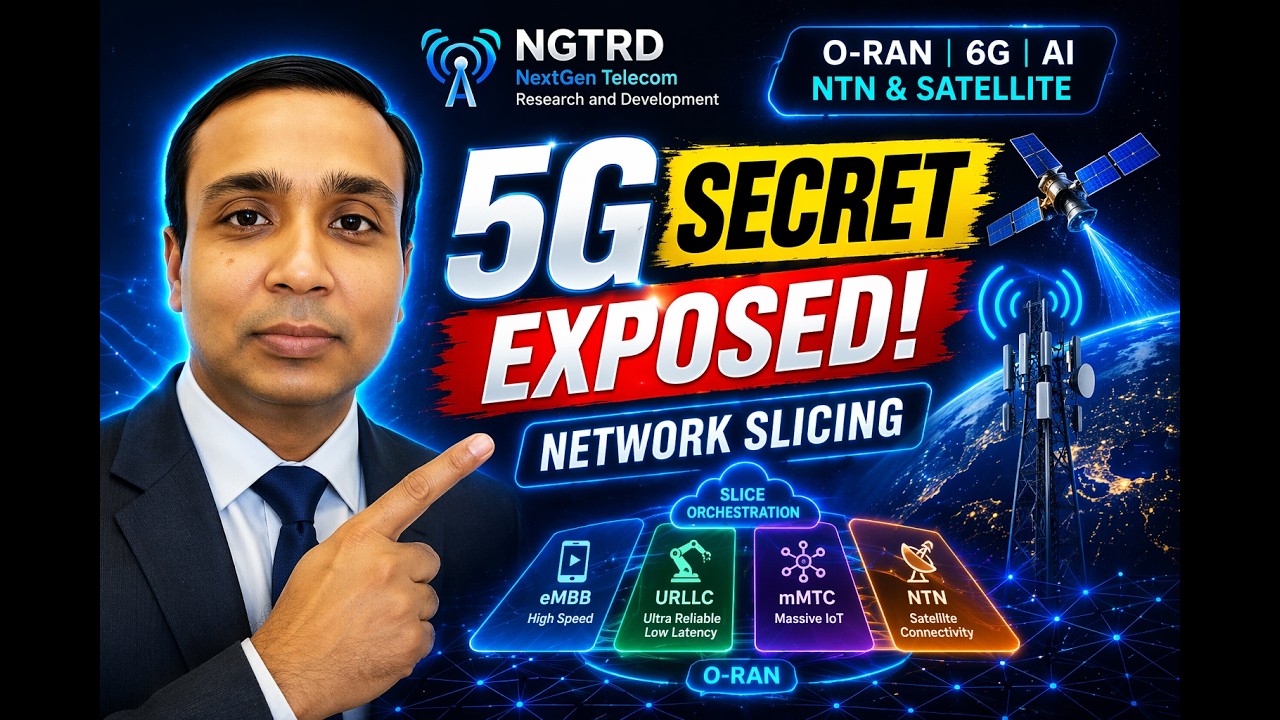 👉 5G Network Slicing Explained | O-RAN Architecture | 6G, AI, NTN & Satellite Networks