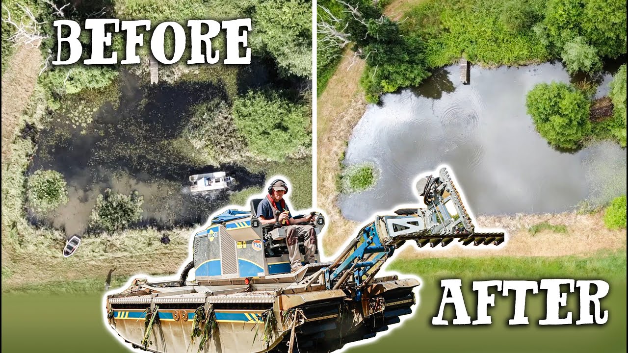 WHAT A MACHINE - TRANSFORMED THE LAKE IN A DAY!