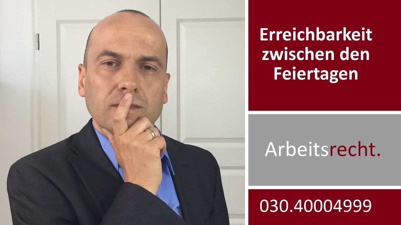 Anruf vom Chef zwischen den Feiertagen? | Fachanwalt Alexander Bredereck