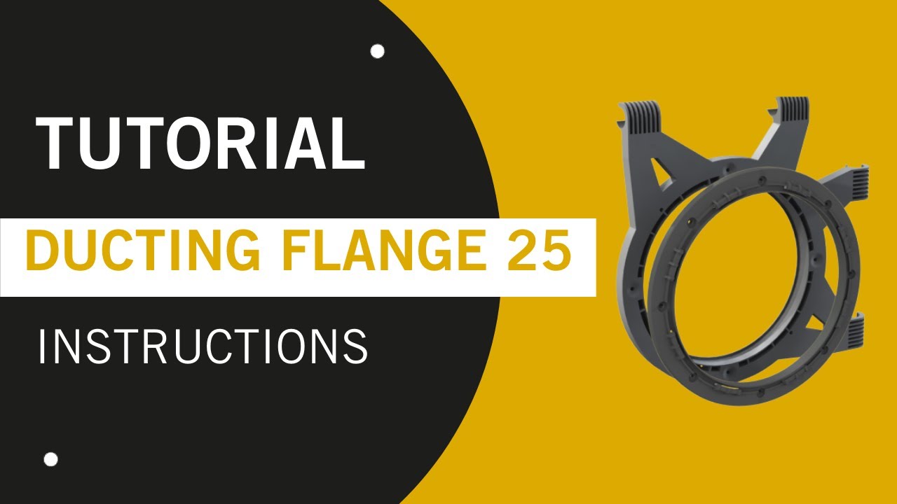Ducting Flange &Oslash;25 R4.00 for GROW TENT - Instruction