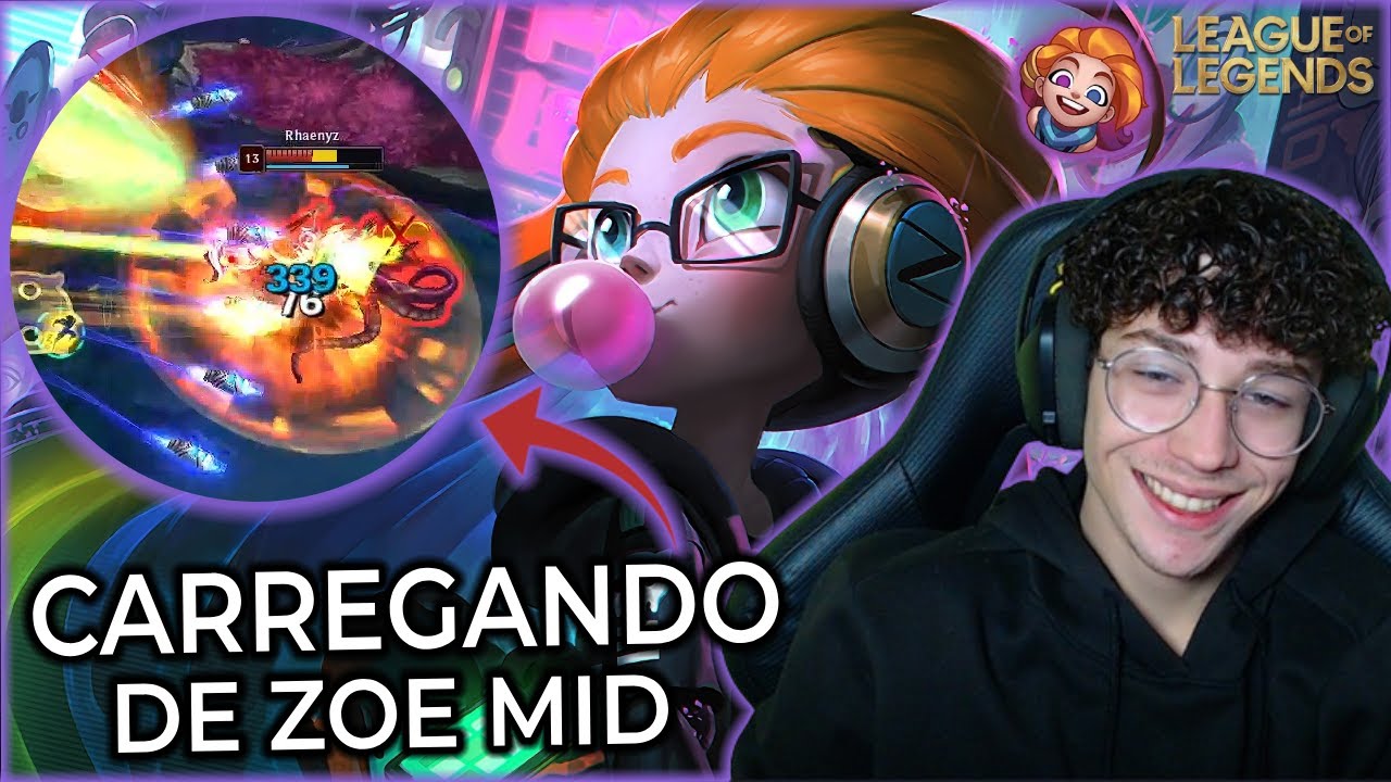 MINHA ZOE NUNCA PERDEU PARA UM ZED MID!! - League Of Legends