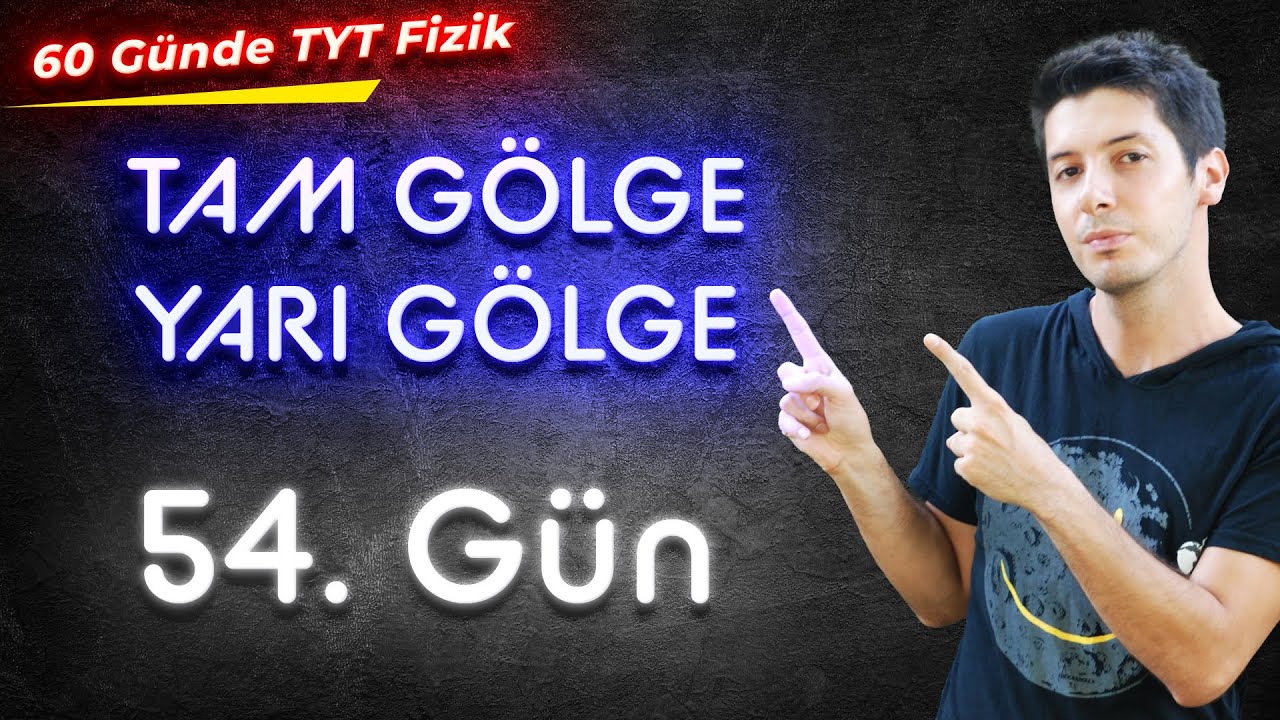 54) 60 Günde TYT Fizik Kampı Optik / Tam ve Yarı Gölge Kavramı. Yansıma Kanunları. / 54. Gün