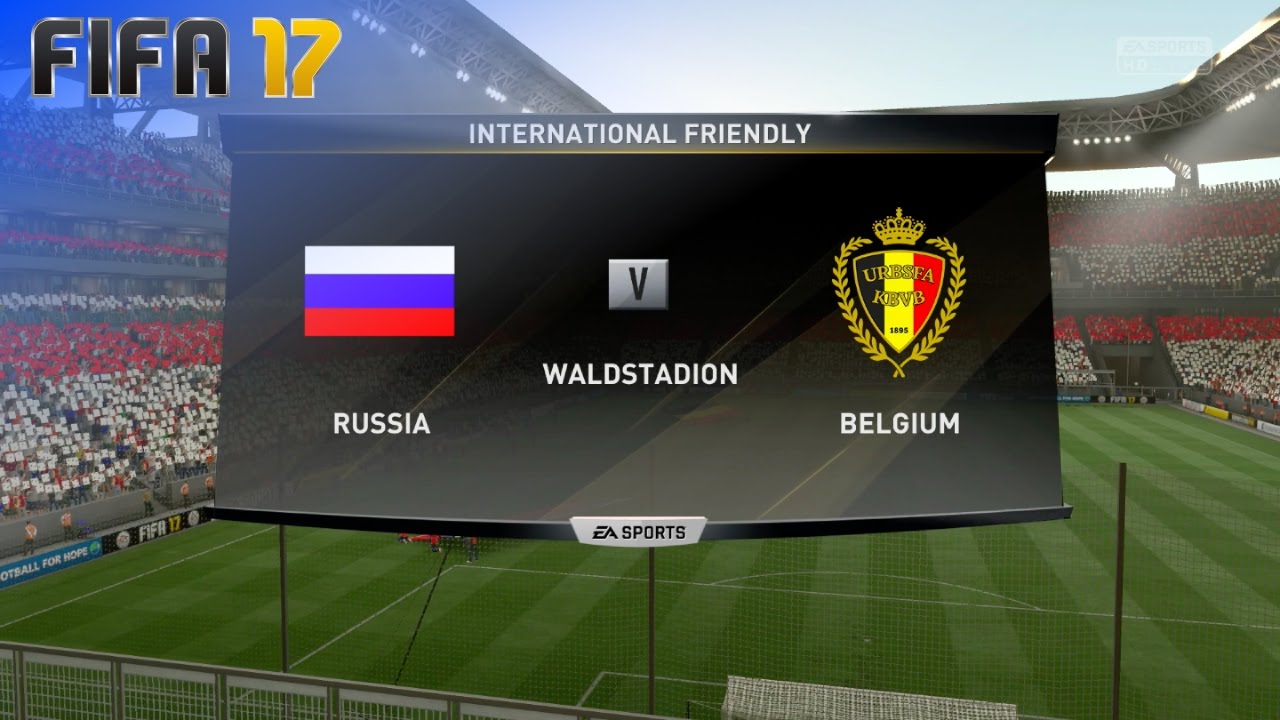 FIFA 17 - Russia vs. Belgium @ Waldstadion
