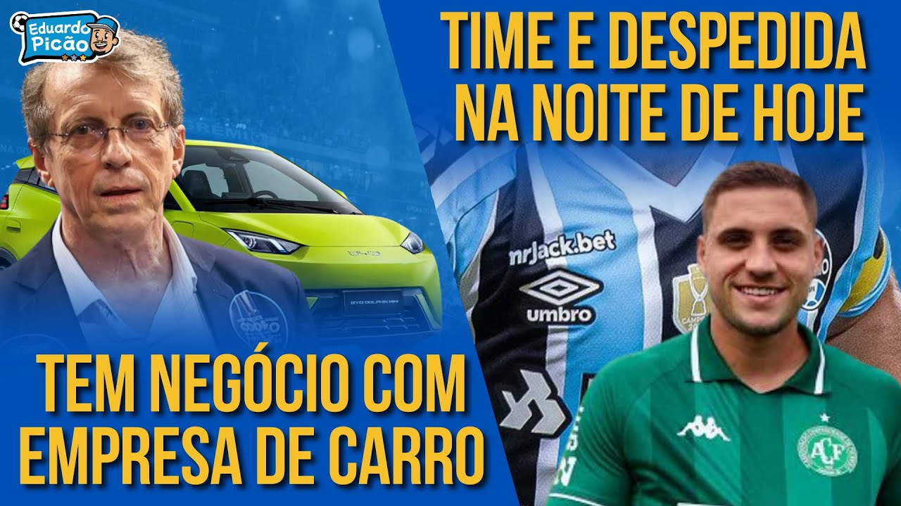 GRÊMIO NEGOCIA MASTER COM MULTINACIONAL? Montadora na parada. Provável time. Camilo e despedida.