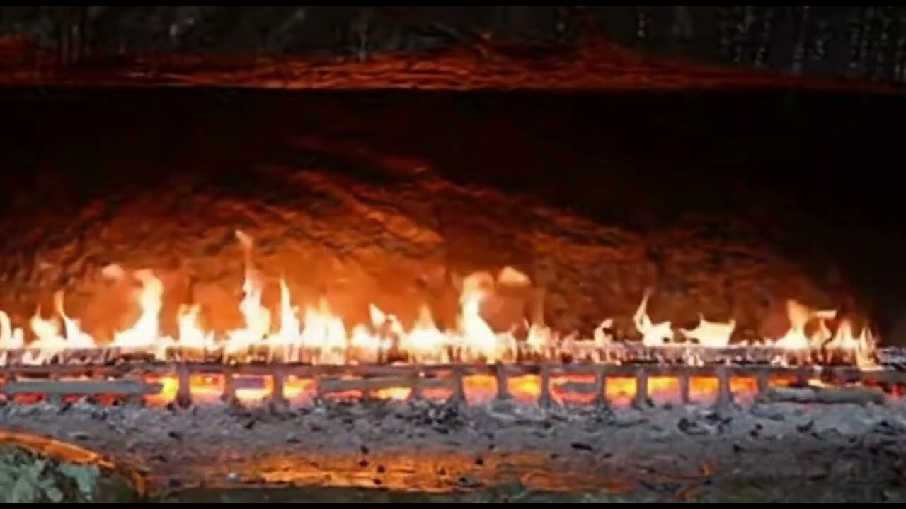 Dark Gas Log Fireplace Ambience 🔥 | 2 Hours of Gas Log Fireplace | Relax, Sleep, Study