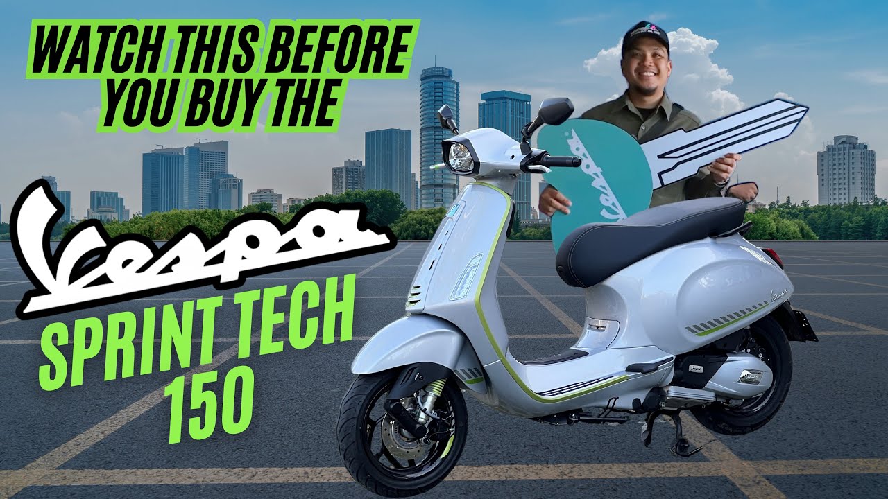 Detailed review of the all new Vespa Sprint Tech 150 and Moto ACCS BGC visit. #motovlog #sprinttech