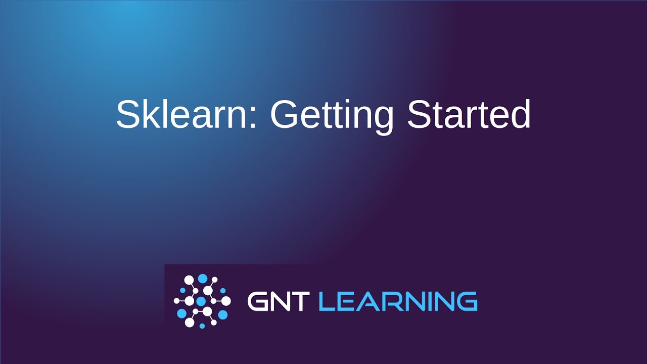 Sklearn: Getting Started
