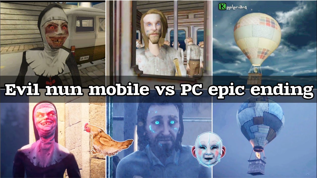 Evil Nun mobile vs PC epic escape ending