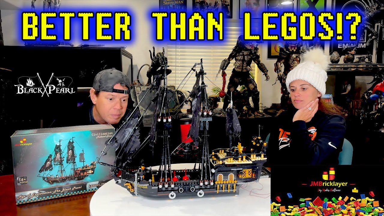 AMAZING BLACK PEARL from JMBRICKLAYER!  BETTER than LEGOS!