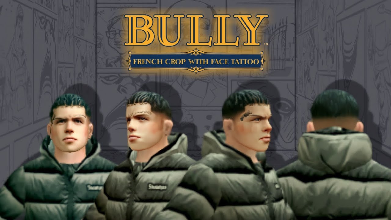 Bully AE - French Crop With Face Tattoo