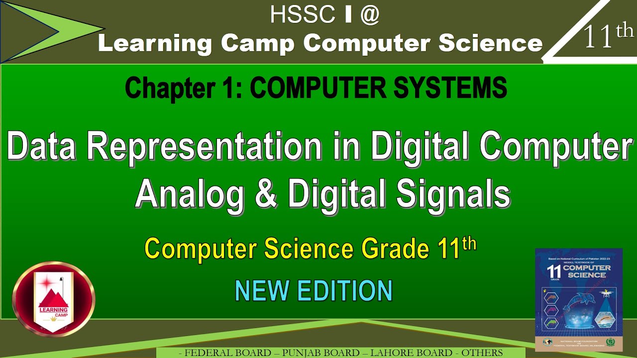 Analog and Digital Signals Class 11 | Digital Computer | FBISE New Edition Book | Learning camp