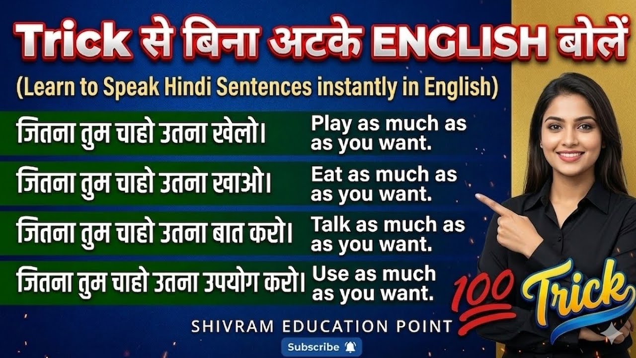 Daily use English Structure | Important English Structure | English sentences Structure for speaking