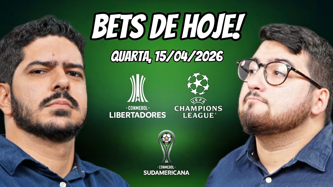 Palpites de Futebol para 15/04/2026 (quarta) - An&aacute;lises + Bilhete Pronto | Bets de Hoje