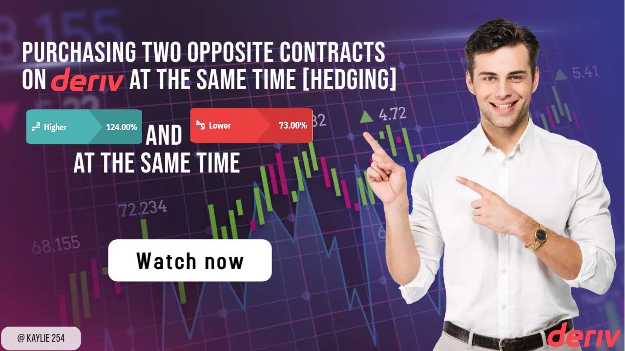 Purchasing two contracts of the opposite direction on deriv at the same time (Hedging)Using a bot.