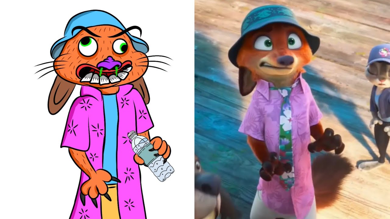 Zootopia 2 Nick Wilde Funny Drawing Meme | Funny drawing 