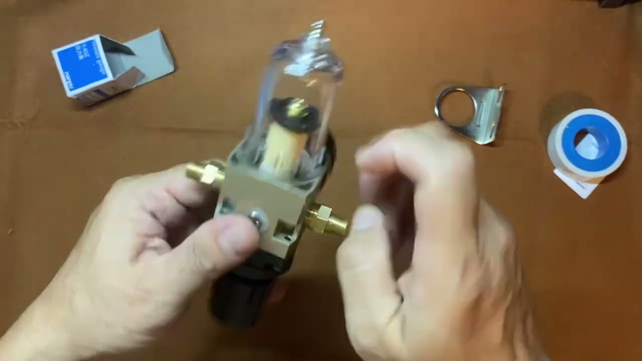 空壓機壓力調節濾水器部品及安裝說明