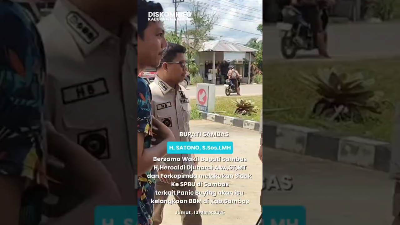 BUPATI SATONO PANTAU LANGSUNG STOK BBM DI SPBU, PASTIKAN AMAN JELANG IDUL FITRI