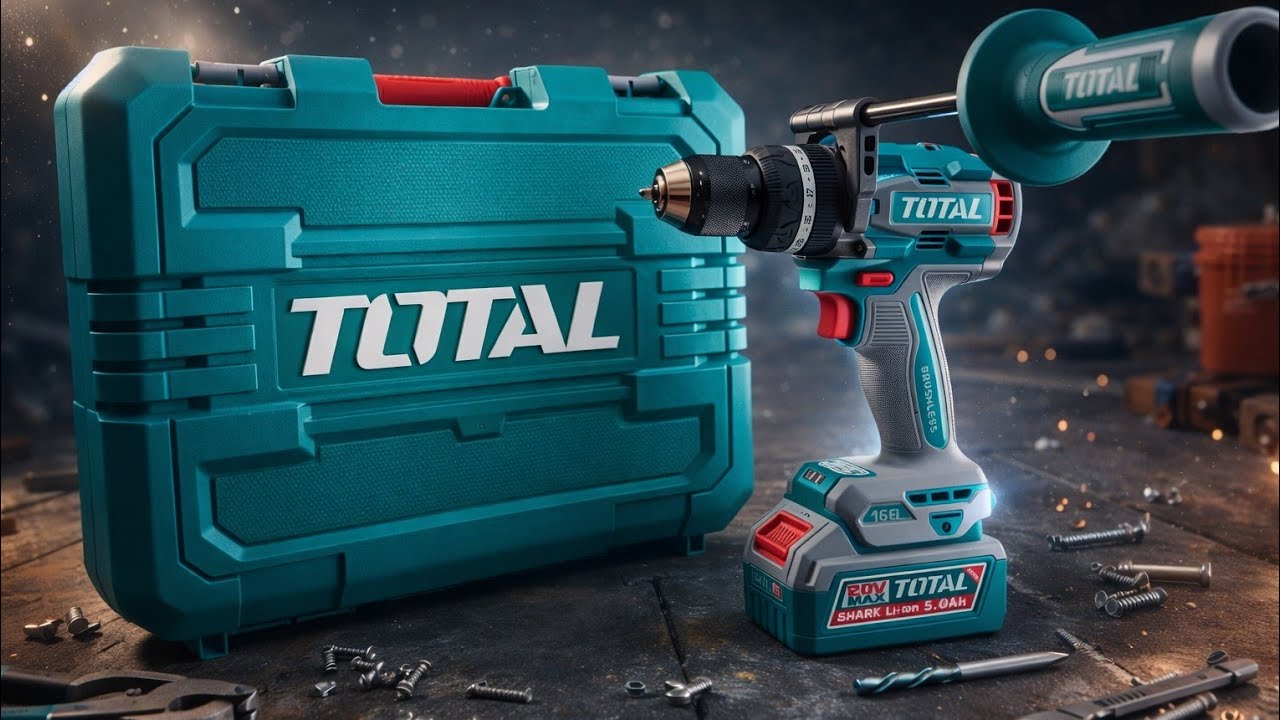 BOR CORDLESS IMPACT DRILL 20V (166N.m) TOTAL TIDLI201668 - Terlalu BADAS di kelasnya 💪🏻