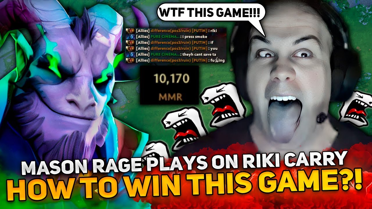 MASON RAGE plays on RIKI CARRY in THIS GAME! HOW TO WIN THIS GAME?!