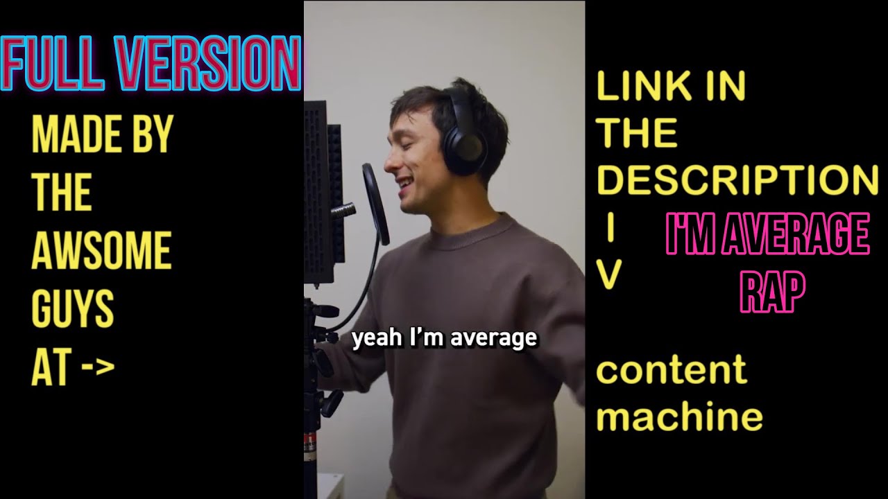 If average people made rap songs (FULL VERSION) By: CONTENT MACHINE