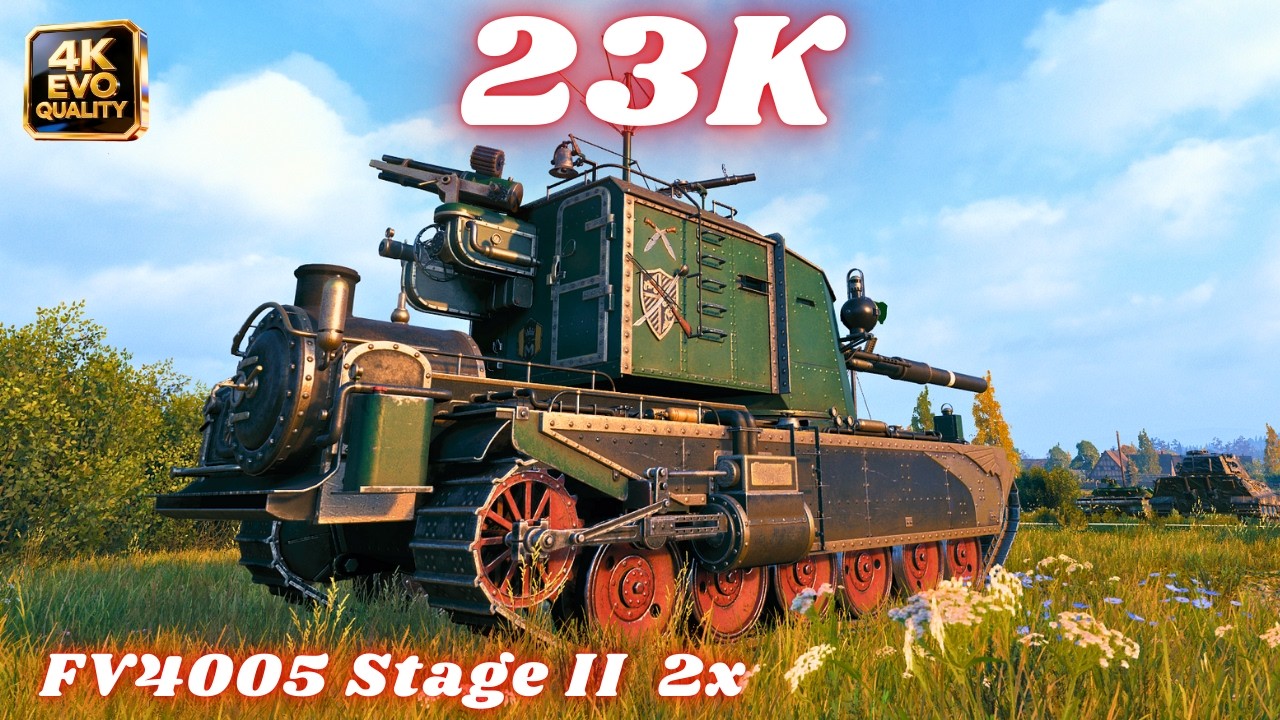 23K Damage with FV4005 Stage II 12K & FV4005 - 11.8K  6 Kills World of Tanks #wot