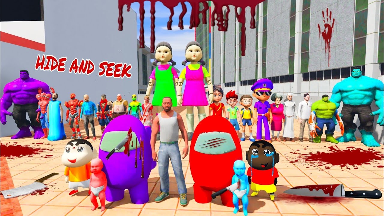 FRANKLIN PLAY HIDE AND KILL IN INDIAN BIKE DRIVING 3D