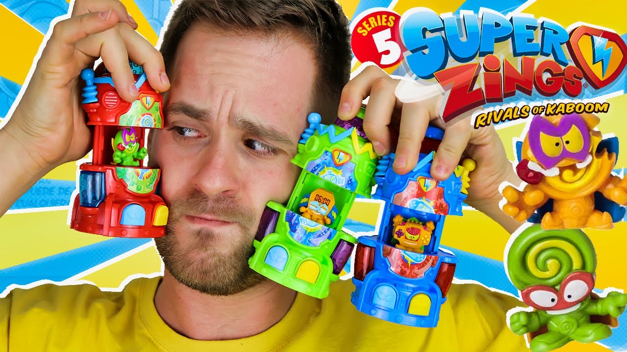 SuperZings Series 5 UNBOXING 6 KAZOOM MACHINES en Pe Toys