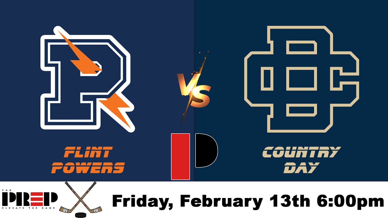 Flint Powers vs Detroit Country Day || Boy's High School Ice Hockey || Full Livestream